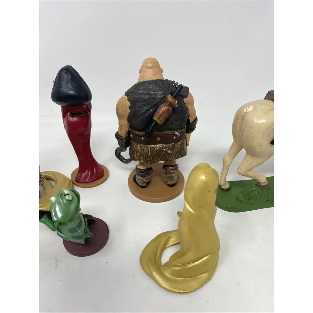 DISNEY RAPUNZEL Tangled Action Figures Cake Toppers 7 Pieces PVC